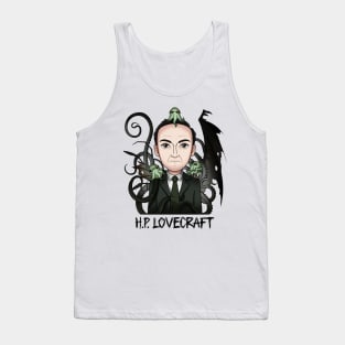 Eldritch Echoes: A Tribute to H.P. Lovecraft's Dark Mythos Tank Top